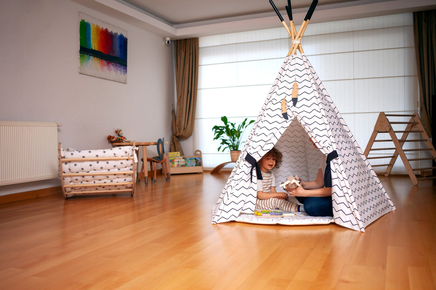 Tente tipi ensemble XL et tapis de jeu