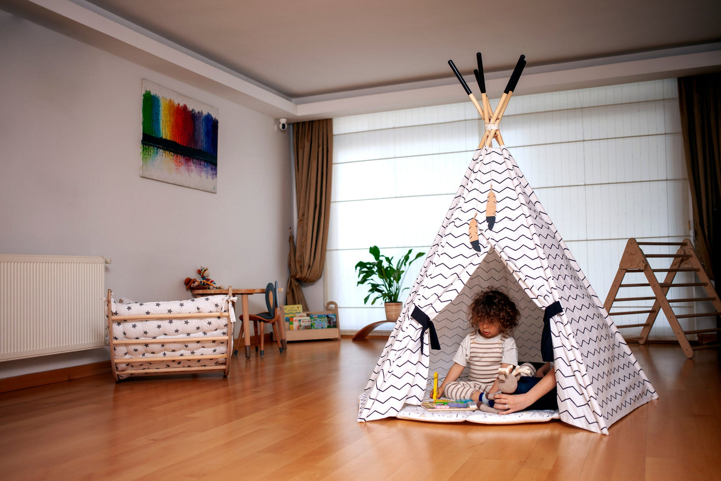 Tente tipi ensemble XL et tapis de jeu