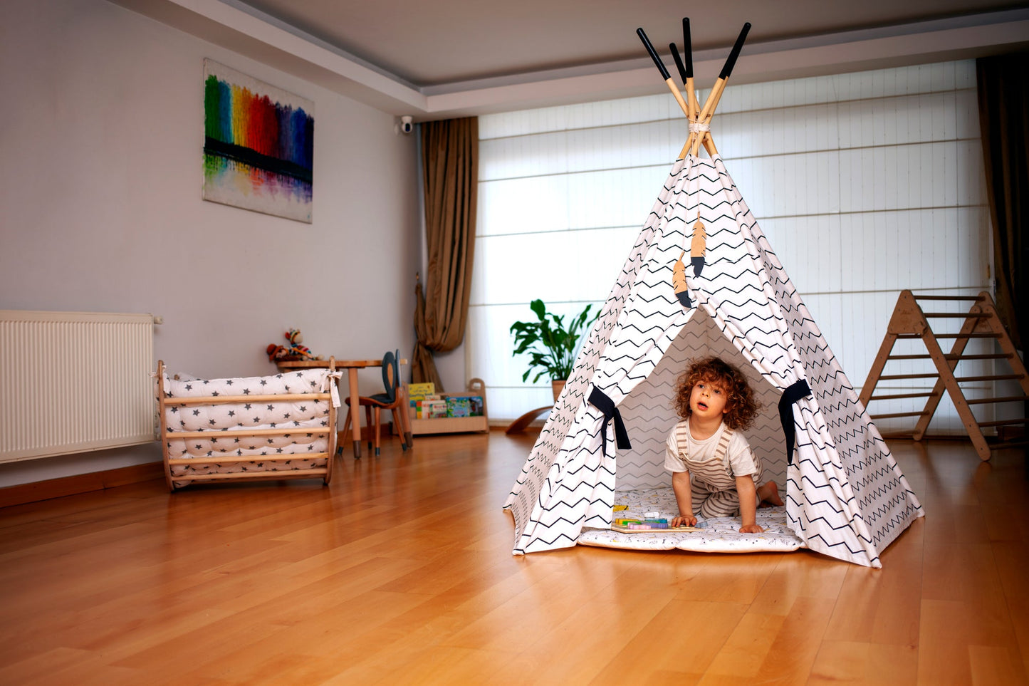 Tente tipi ensemble XL et tapis de jeu