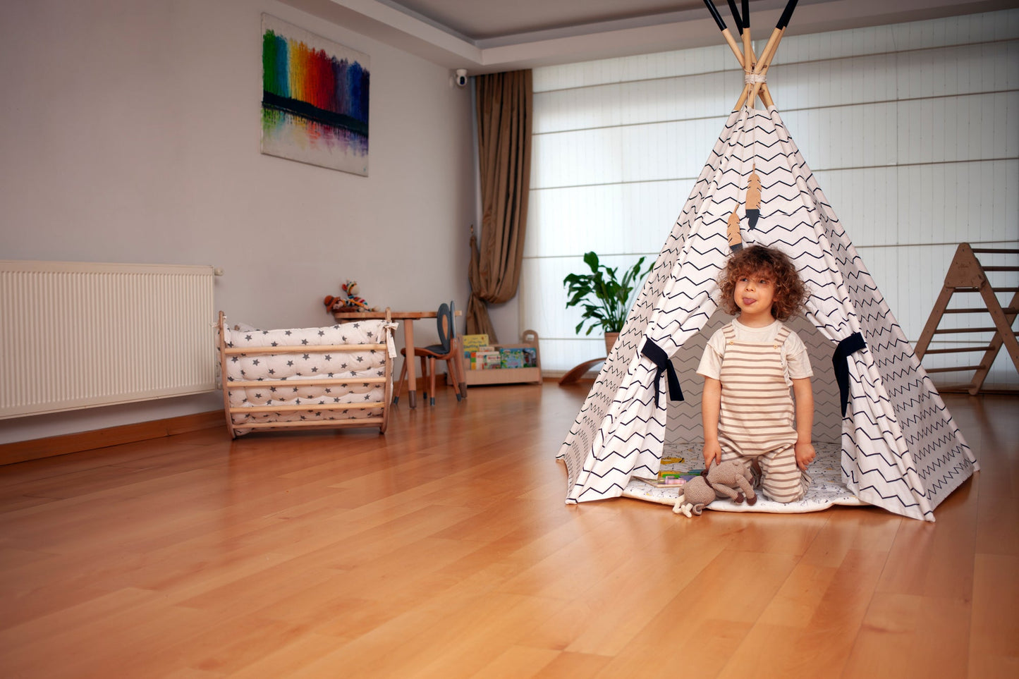 Tente tipi ensemble XL et tapis de jeu