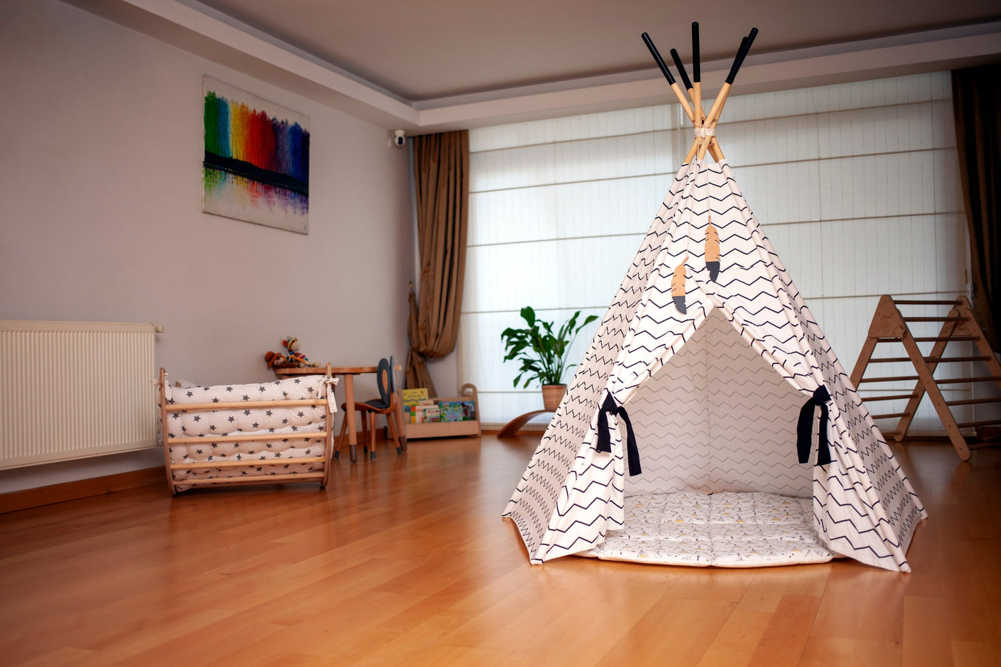 Tente tipi ensemble XL et tapis de jeu