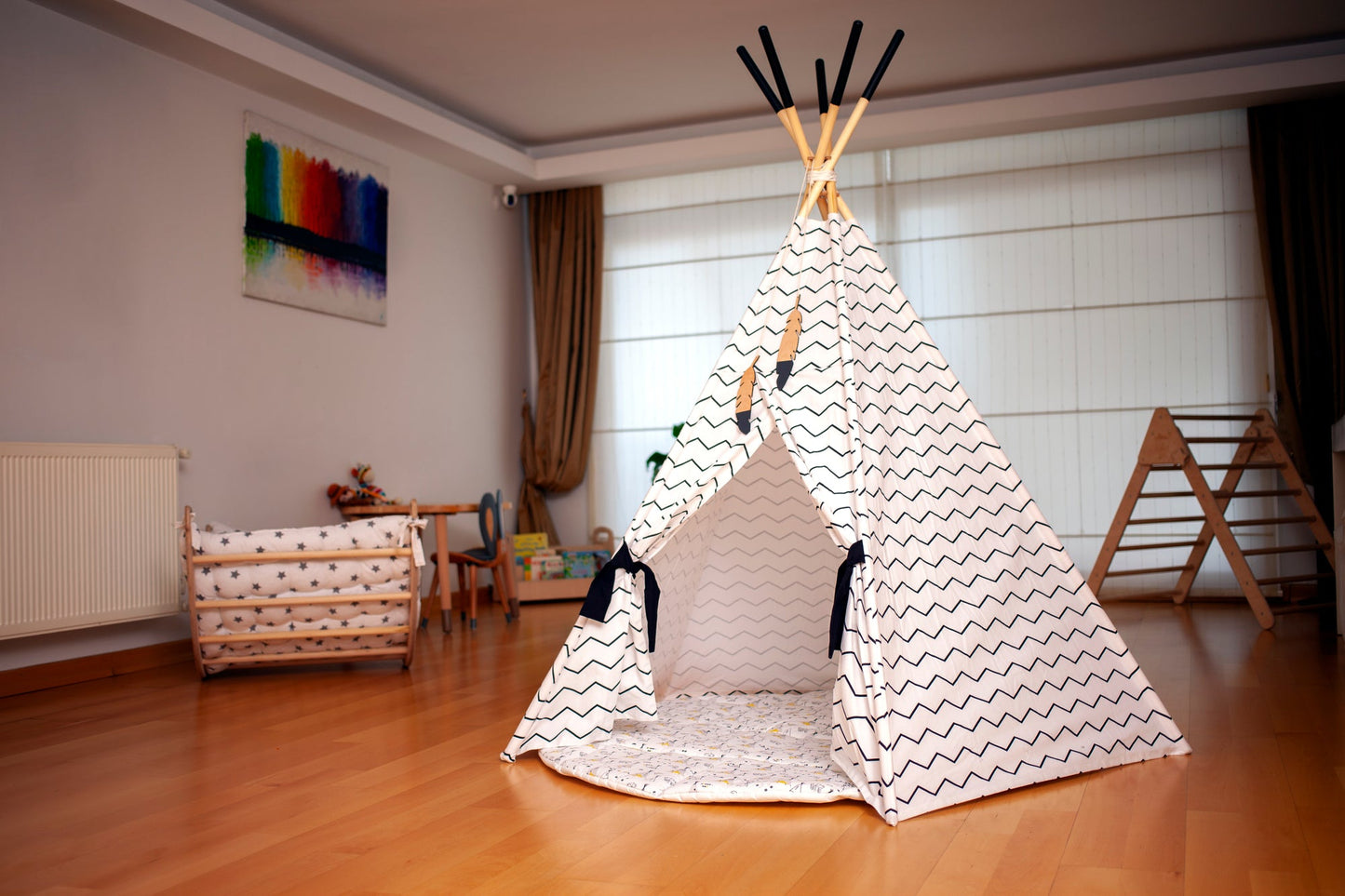 Tente tipi ensemble XL et tapis de jeu