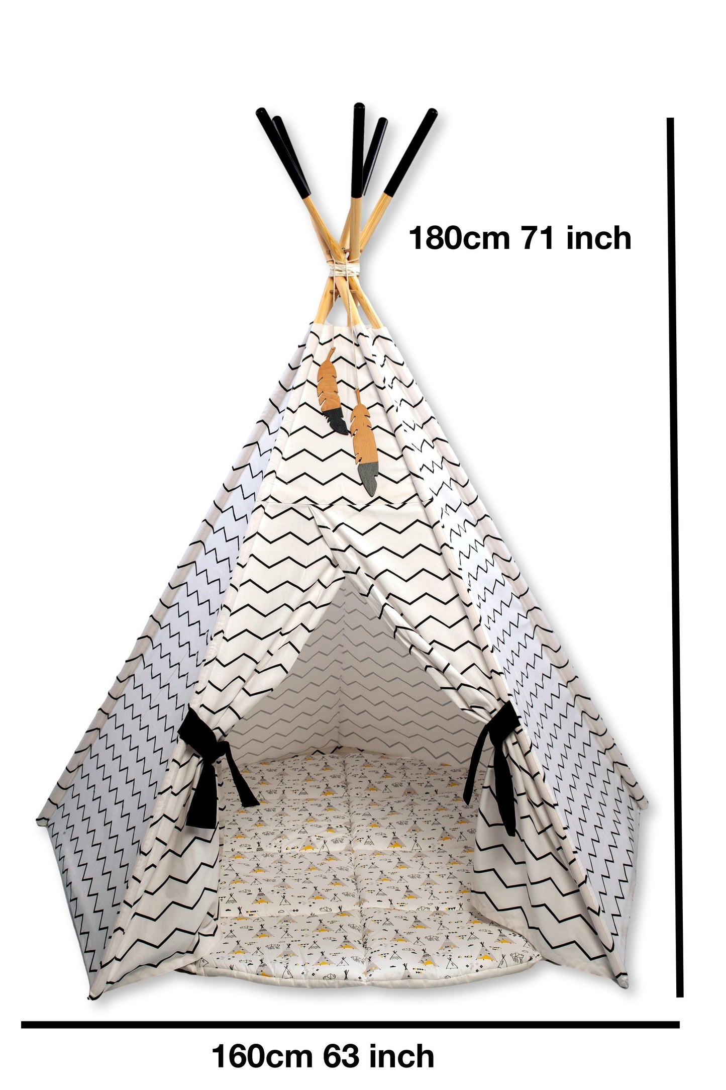 Tente tipi ensemble XL et tapis de jeu