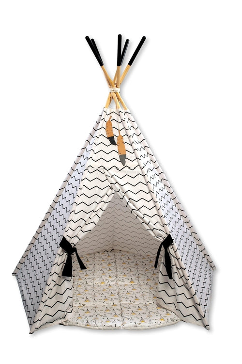 Tente tipi ensemble XL et tapis de jeu